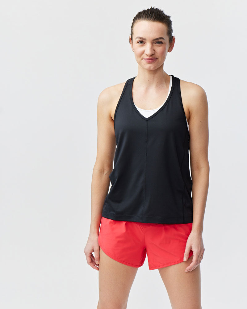 Mesh It To Me Tank in Black, alternate view