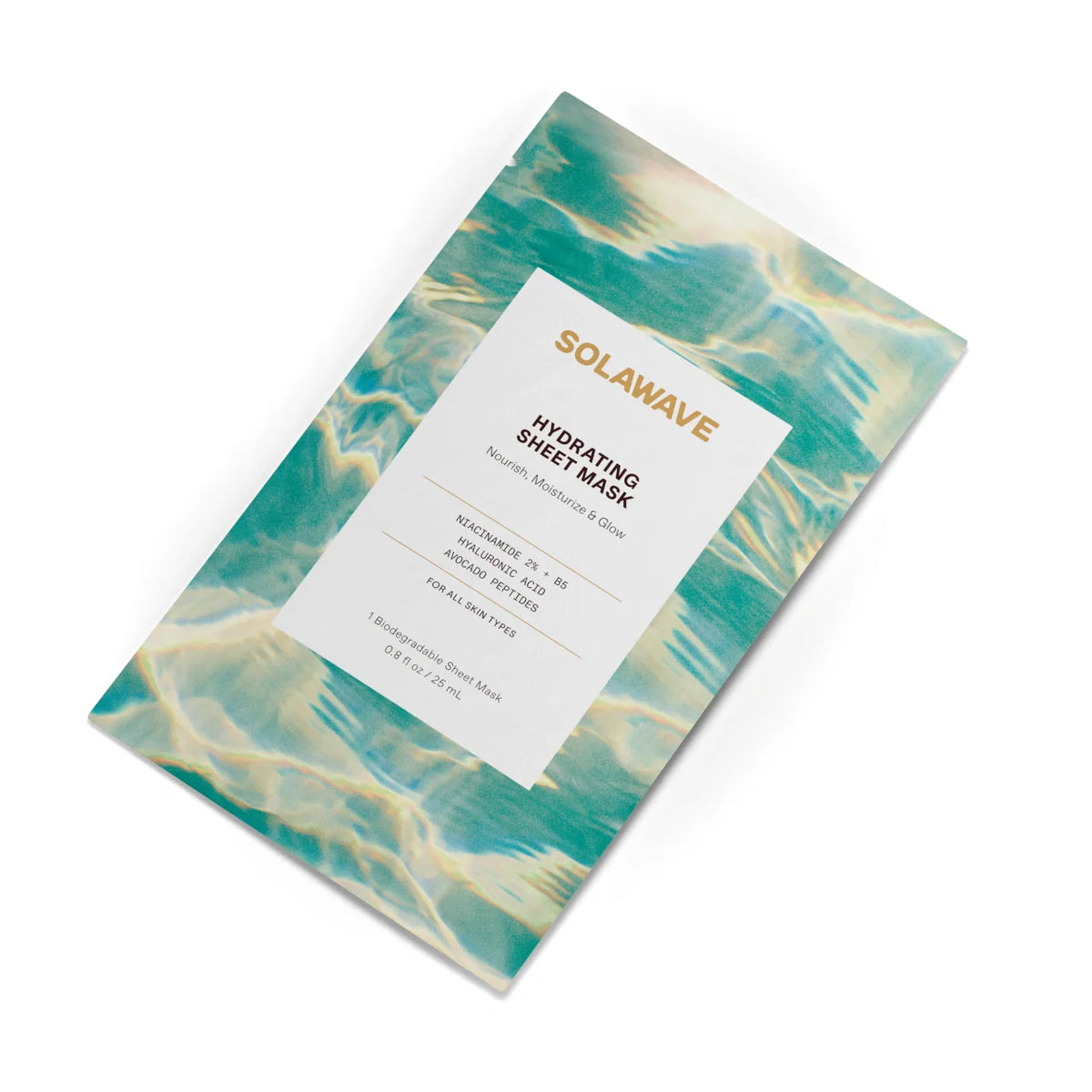 Solawave Hydrating Water-Gel Sheet Mask, product photo