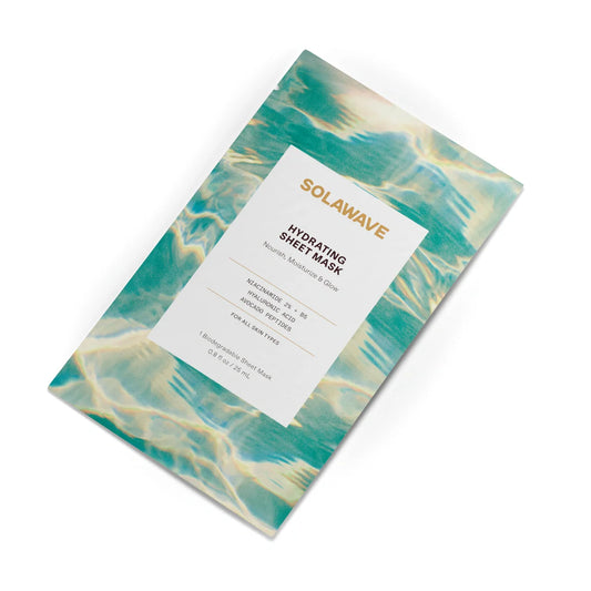 Solawave Hydrating Water-Gel Sheet Mask, product photo