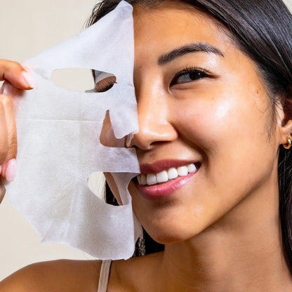 Solawave Hydrating Water-Gel Sheet Mask, styled photo