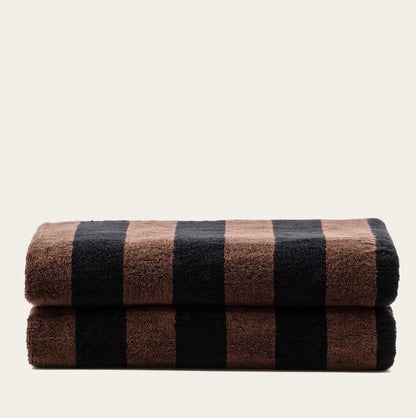 Italic Shadmoor Geometric Australian Cotton Bath Sheets
