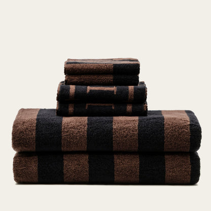 Italic Shadmoor Geometric Australian Cotton Bath Sheets