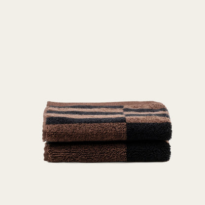 Italic Shadmoor Geometric Australian Cotton Bath Sheets