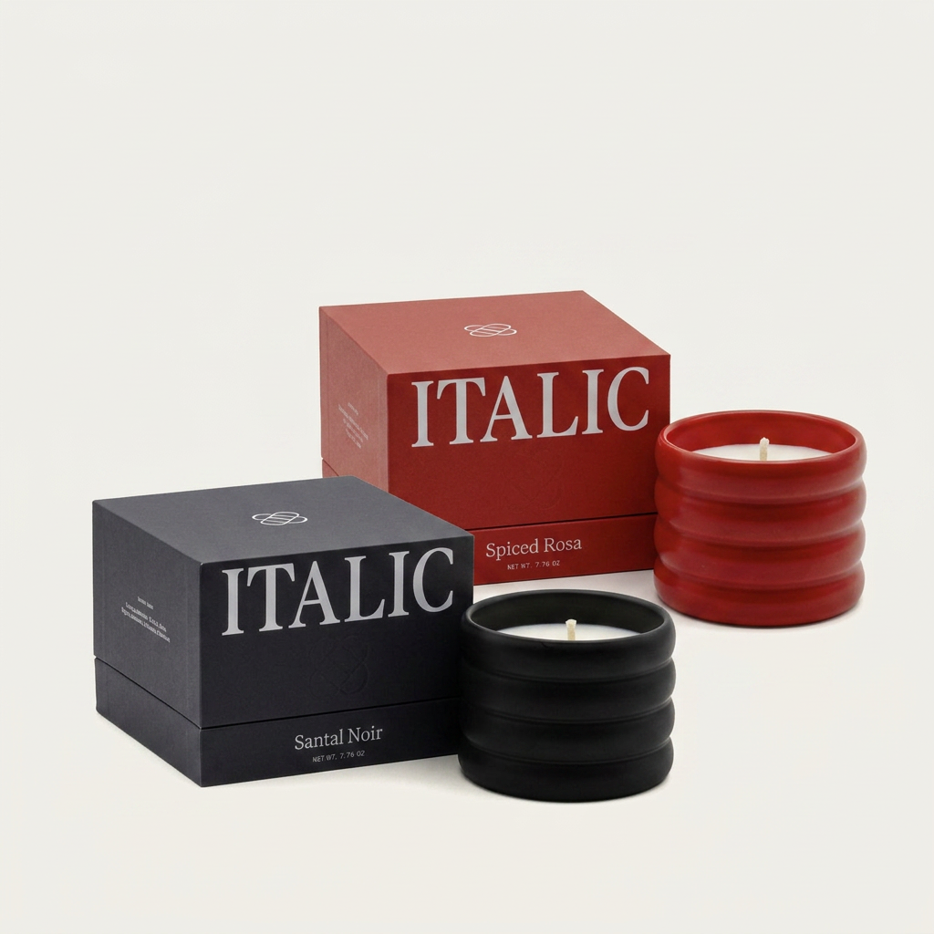 Italic Soy Wax Ceramic Candle