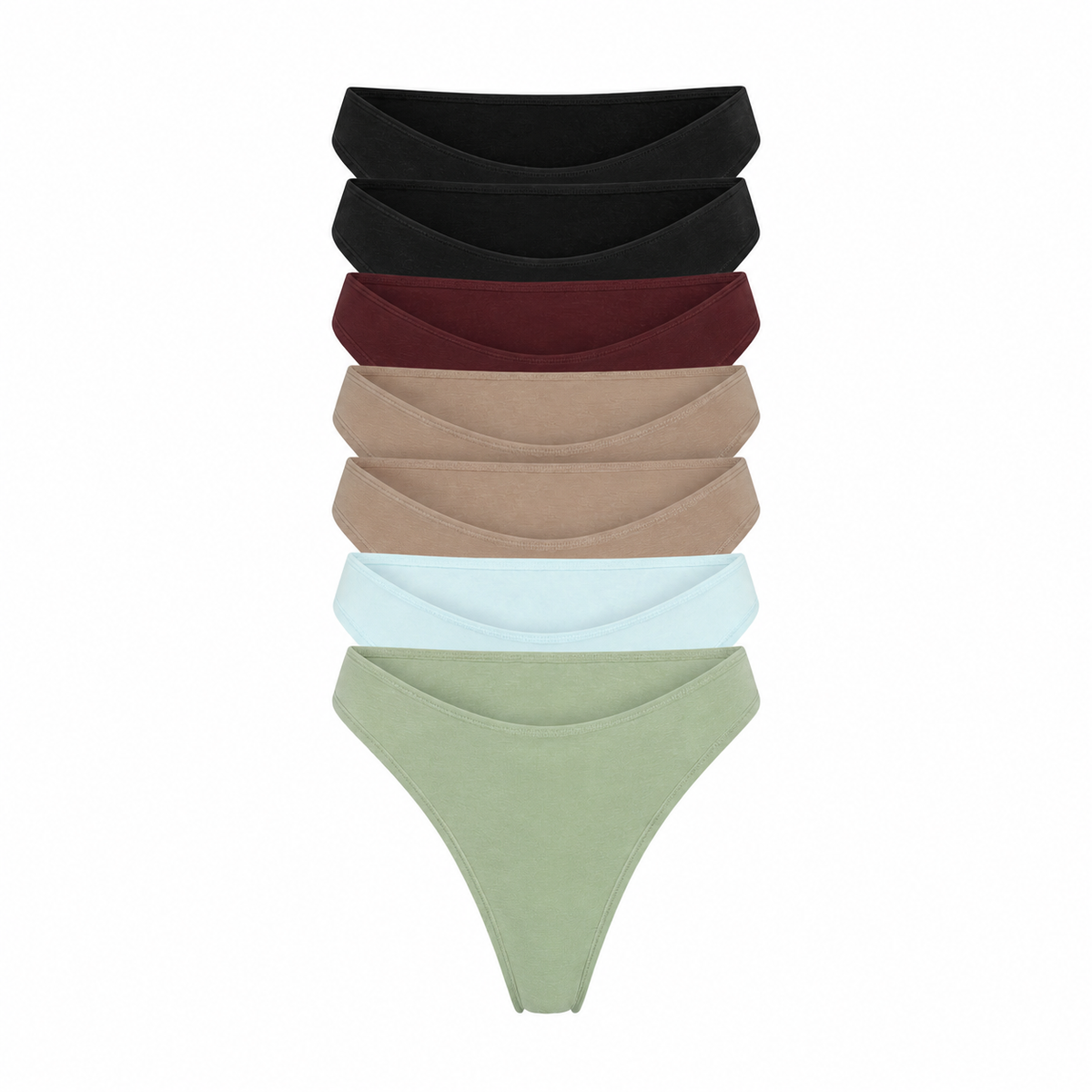 Organic Cotton & Hemp Thong 7-Pack, additional detail, alternate view