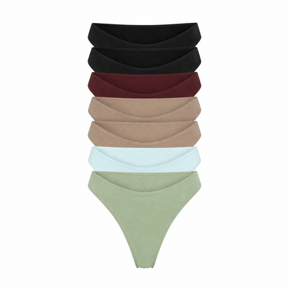 Organic Cotton & Hemp Thong 7-Pack, additional detail, alternate view