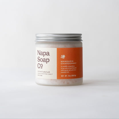 Napa Soap Company mineral bath salt soak jar on a white background