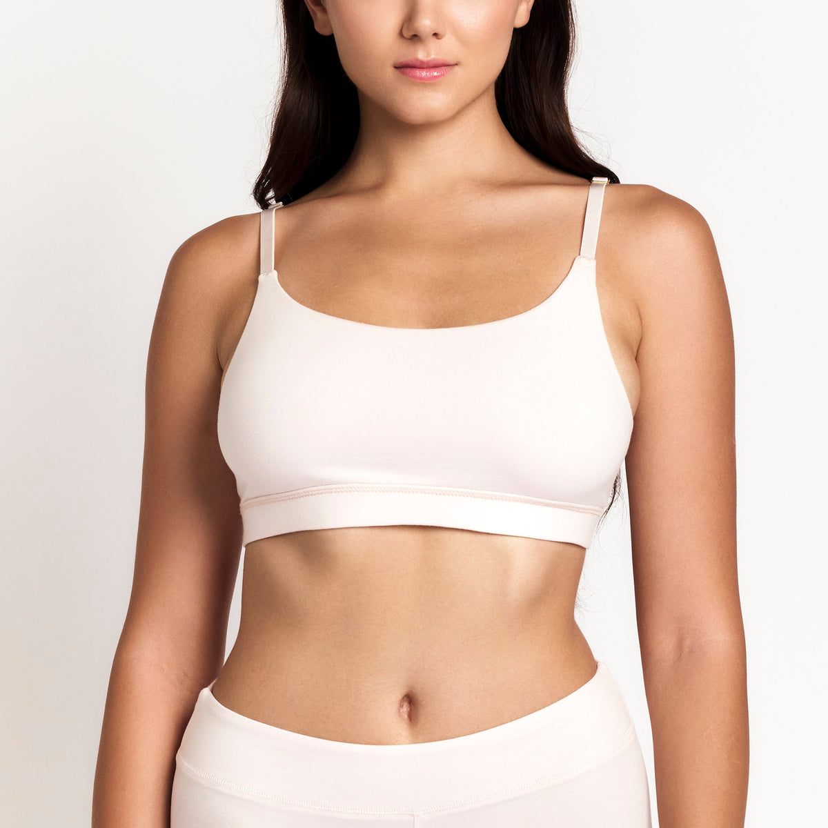 Net Positive organic cotton Scoop Bralette, product photo