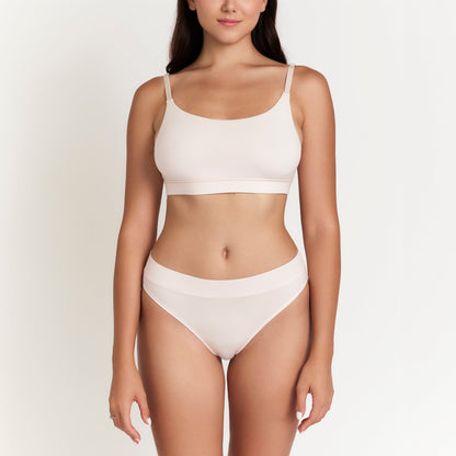 Organic Cotton Cheeky Tanga, styled photo