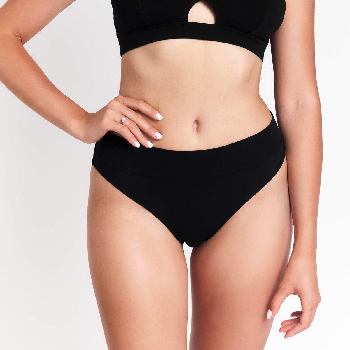Organic Cotton Cheeky Tanga, additional detail