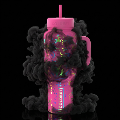 COLDEST 15oz Limitless Ultra v8 water bottle in Pink Moonlight Floral