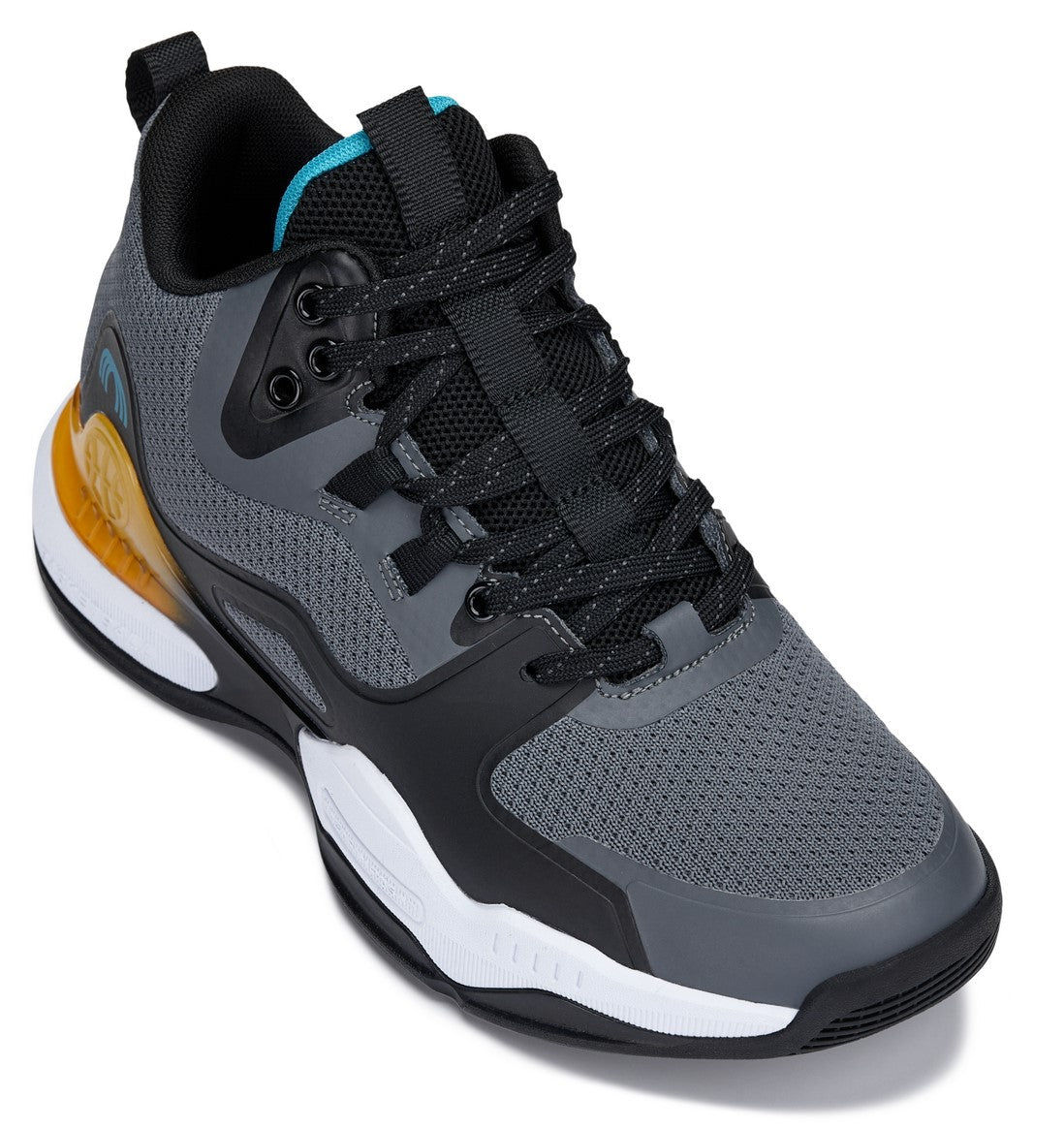 CALTO Q392 knit elevator trainer in grey and orange, product photo