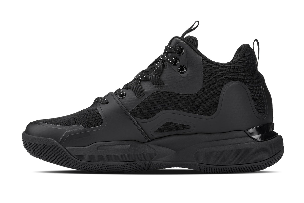 CALTO Q393 knit elevator trainer in black, additional detail