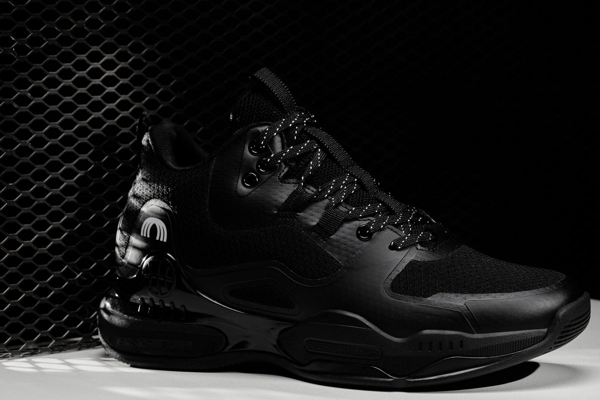 CALTO Q393 knit elevator trainer in black, main product photo