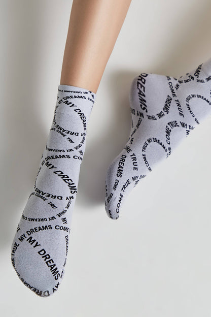 Conte Fantasy dense socks with knitted My dreams design, product photo