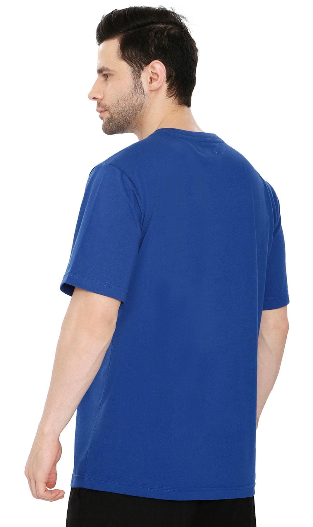 Turtle Bay men's heavyweight short sleeve crew neck t-shirt in Royal