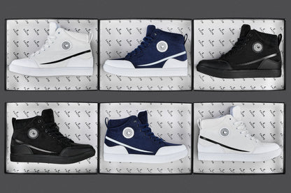 CALTO S4131 corduroy sneaker boot shown with the S4130 and S4132 colourways
