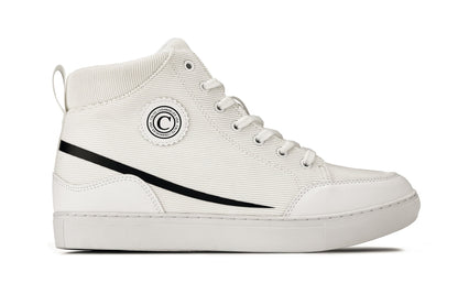 CALTO S4131 off-white corduroy sneaker boot, alternate view