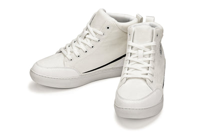 CALTO S4131 off-white corduroy sneaker boot, further detail view