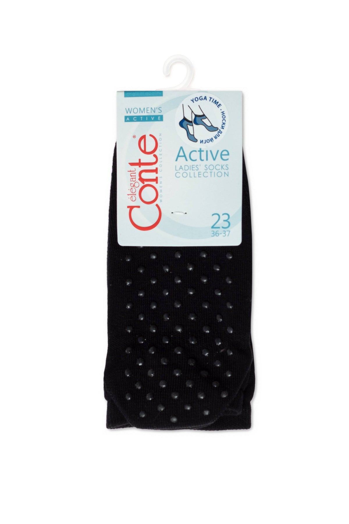 Conte Active 256 cotton ankle socks with non-slip sole, styled photo (3)