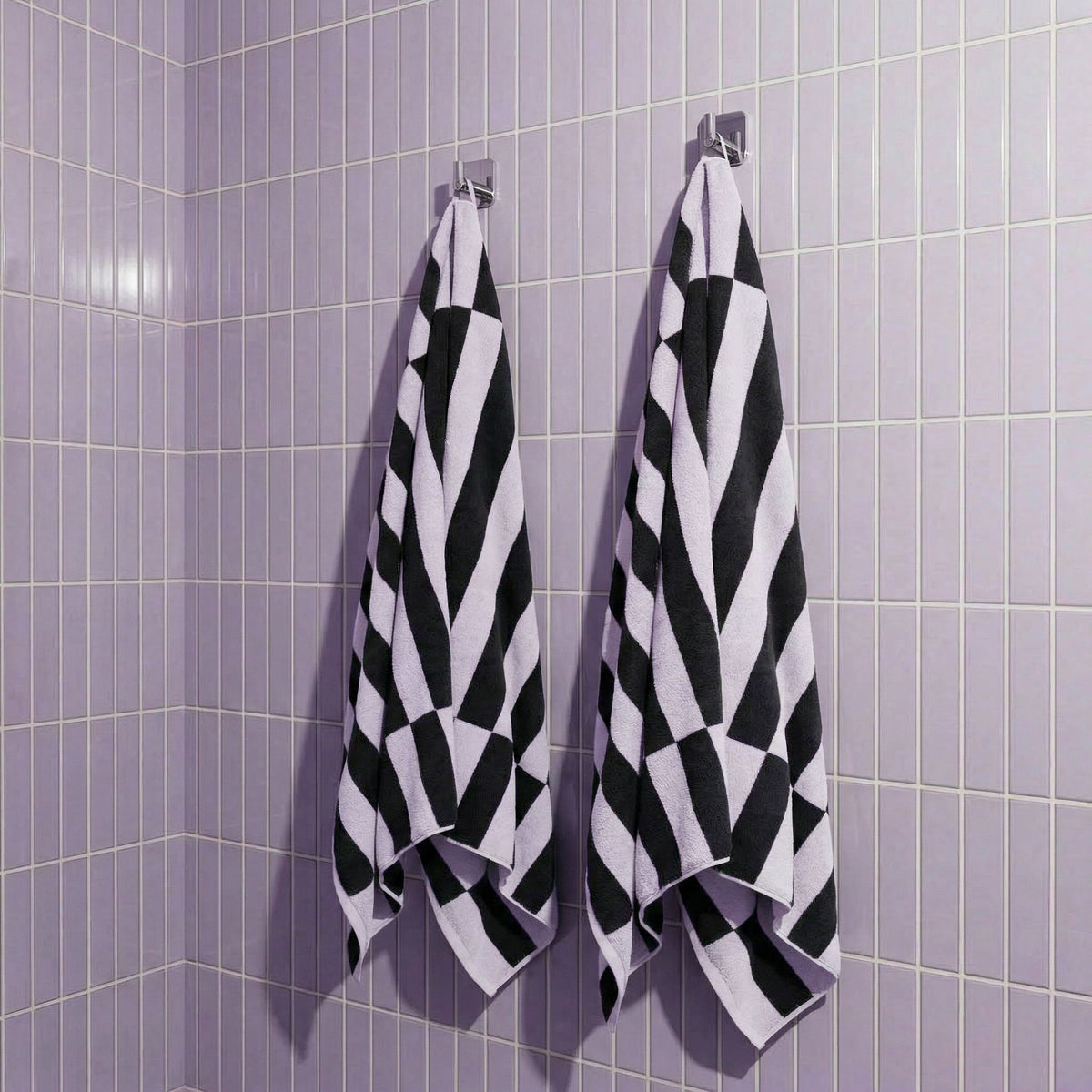 Italic Shadmoor Geometric Australian Cotton Bath Sheets