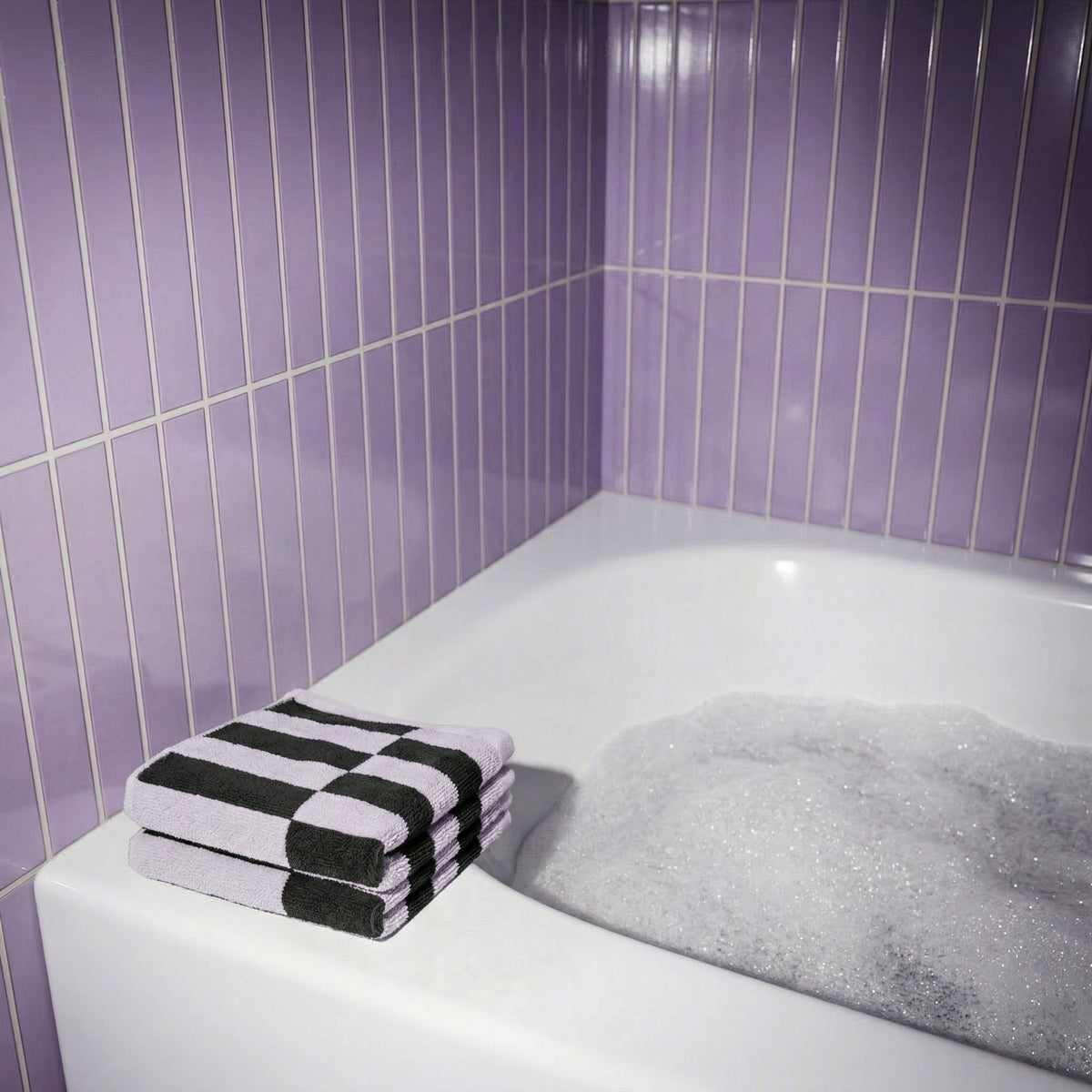 Italic Shadmoor Geometric Australian Cotton Bath Sheets