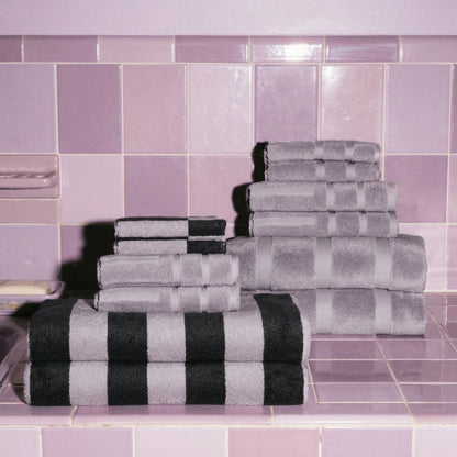 Italic Shadmoor Geometric Australian Cotton Bath Sheets