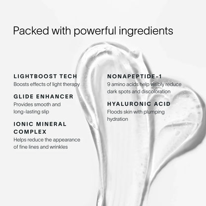 Solawave 4-in-1 Radiant Renewal Skincare Wand kit, included serum ingredients graphic