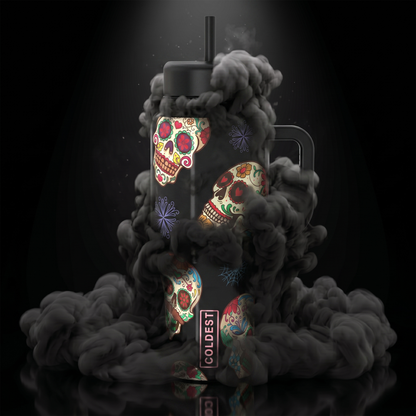 COLDEST 15oz Limitless Ultra v8 water bottle in Glowie Sugar Skulls
