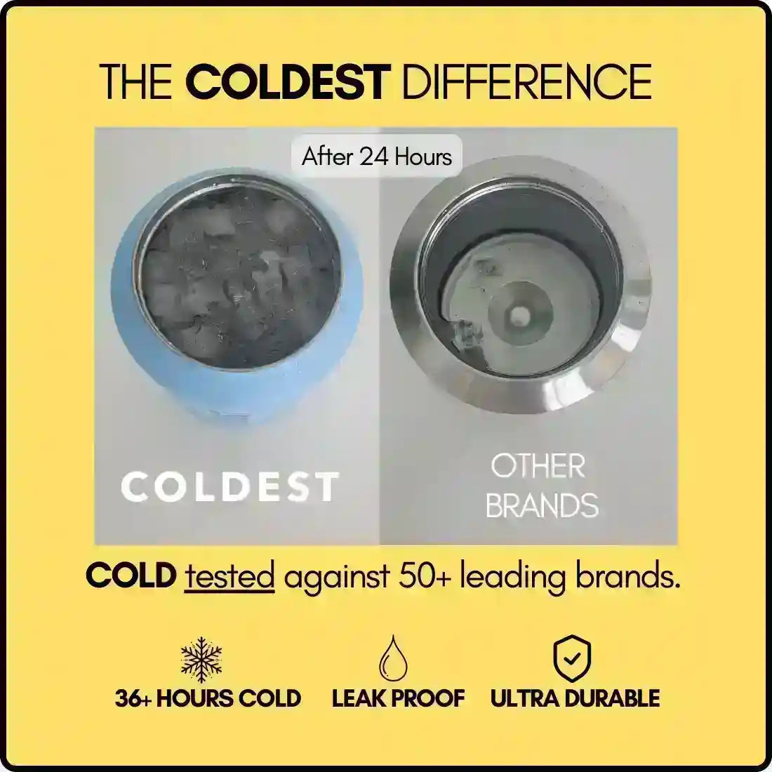 COLDEST 15oz Limitless Ultra v8 water bottle, additional detail, alternate view