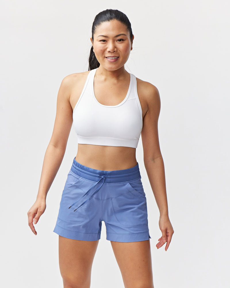 Triple V Womens Athletic Shorts in Coastal