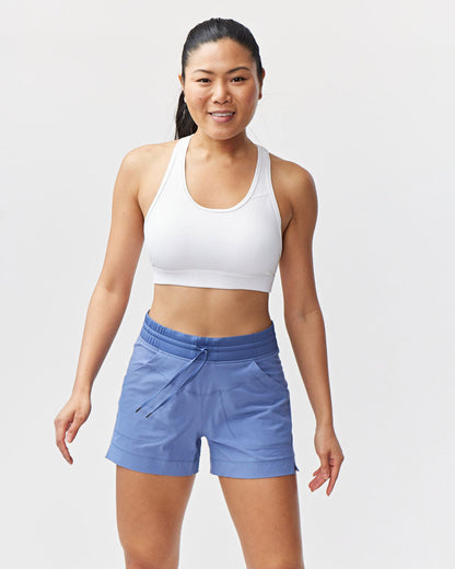 Triple V Womens Athletic Shorts in Coastal