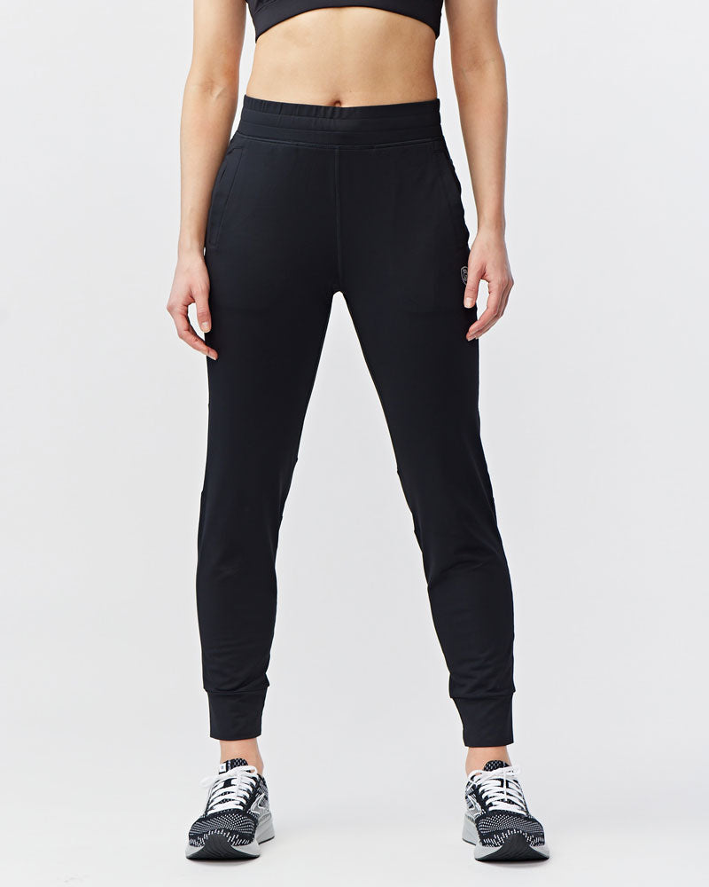 Valia Women's Black Jogger Pants in Black