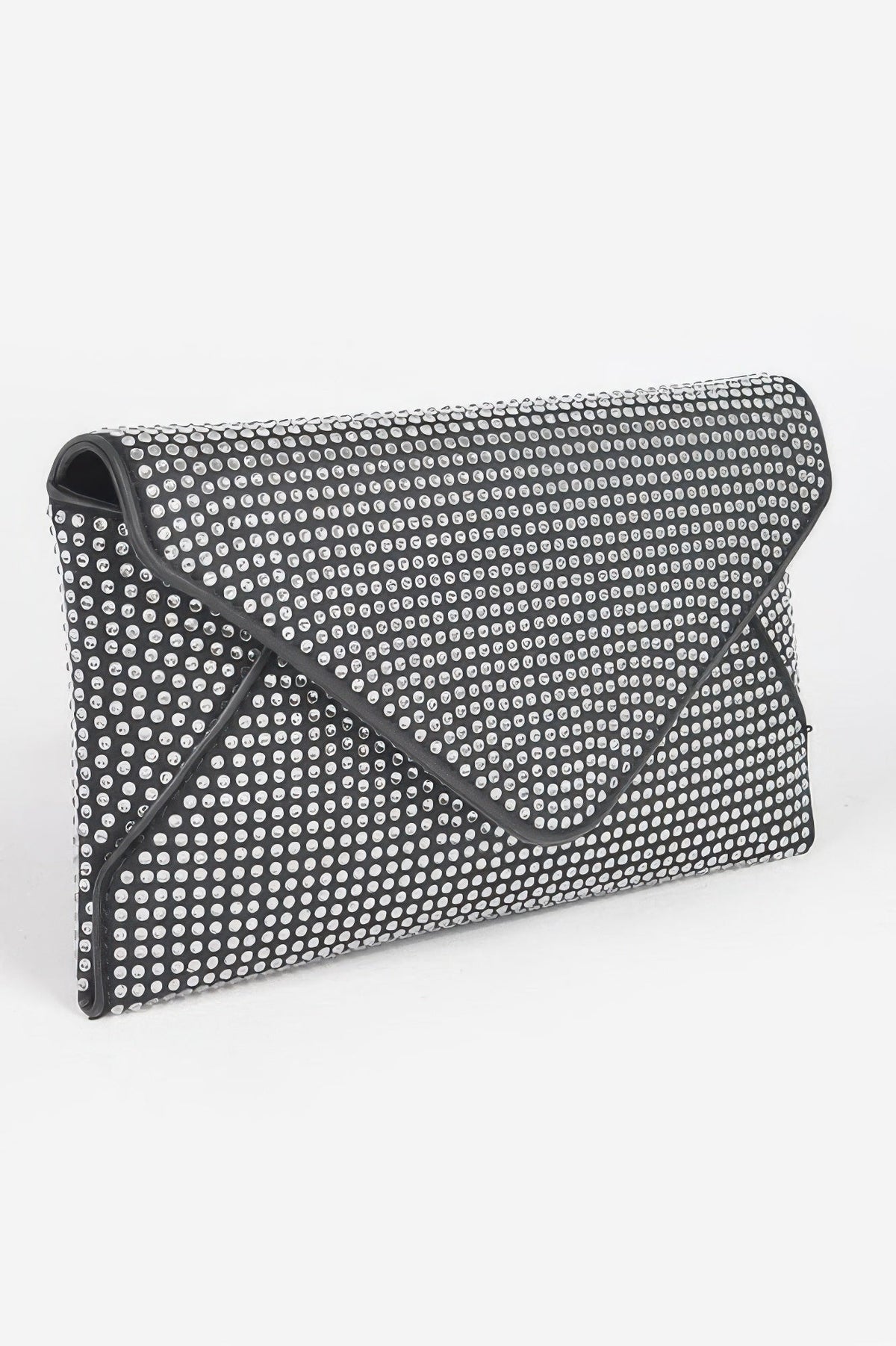 Hot Fix Rhinestones Envelope Clutch, additional detail