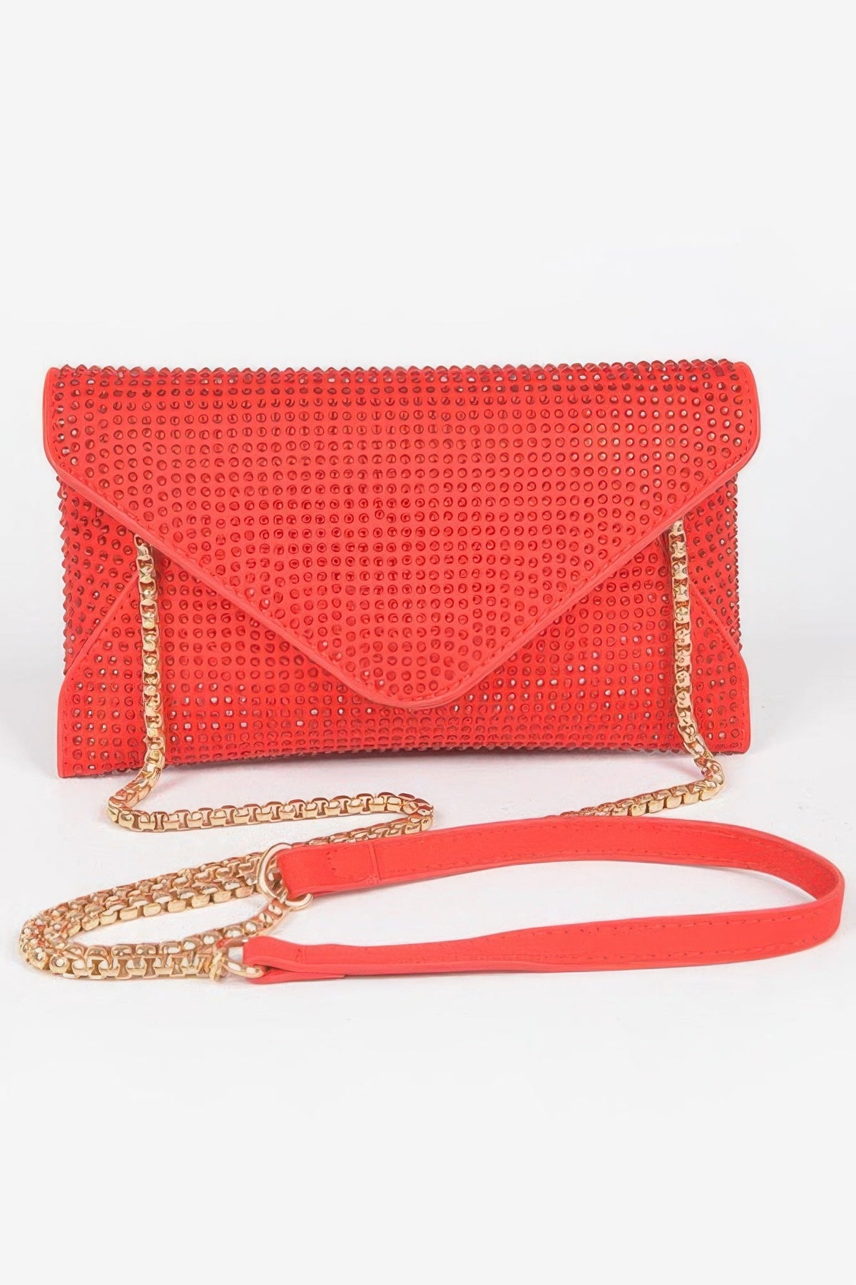 Hot Fix Rhinestones Envelope Clutch, styled photo (2)
