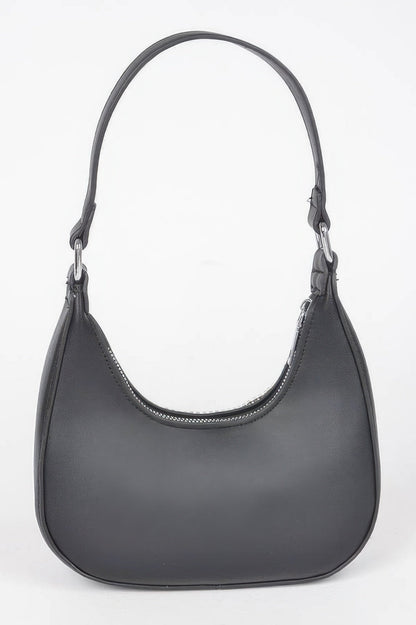 Hot Fix Stones Rhinestones Fringe Hobo Bag, styled photo