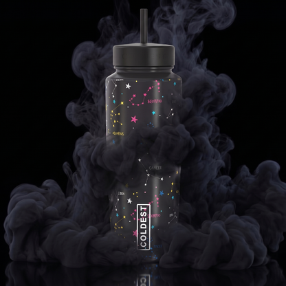 Glowie Written in the Stars design, COLDEST promotional graphic on the 6.7oz Bottle listing (file named for the 32 oz size)