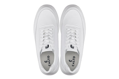 White sneakers with 'Calto' branding on a white background