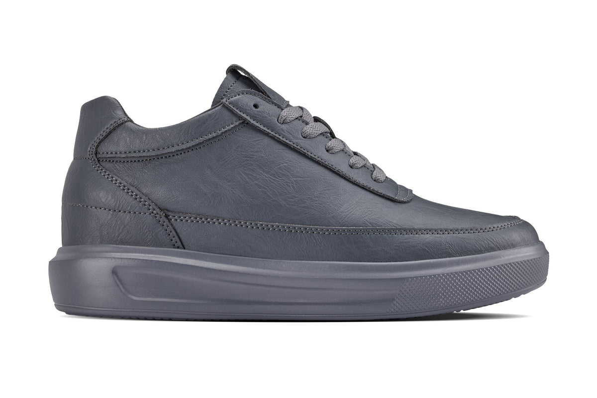 Gray sneaker on a white background