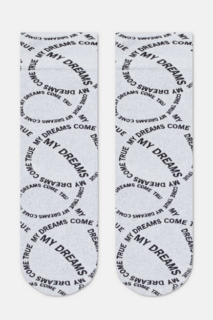 Conte Fantasy dense socks with knitted My dreams design, additional detail (2)