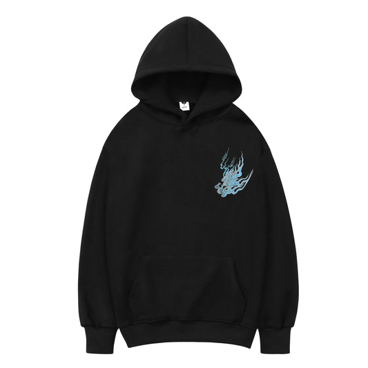 Flaming White Tiger Hoodie, alternate view