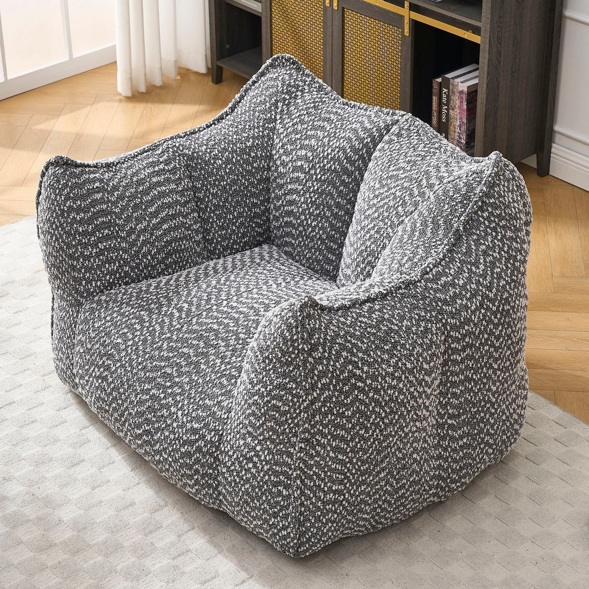 Wide Chenille Lounge Armchair, product photo (5)