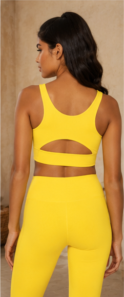 Breathe Easy Cut-Out Back Sports Bra, styled photo (2)