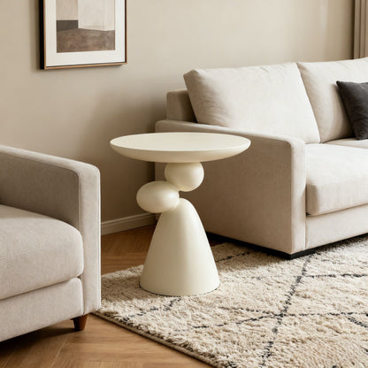 HouseOfZazla Lucky Stone Shaped Corner and Elliptical Coffee Tables