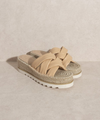 Oasis Society Rebel Criss Cross Platform Espadrille Sandals, alternate view