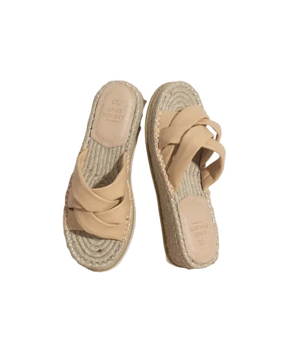 Oasis Society Rebel Criss Cross Platform Espadrille Sandals, additional detail