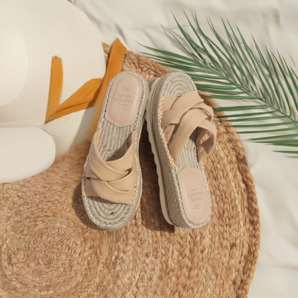 Oasis Society Rebel Criss Cross Platform Espadrille Sandals, alternate view (2)