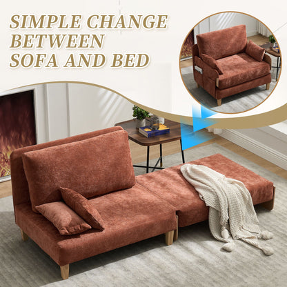 Foldable sofa bed measuring 37.01 inches wide (view 101)
