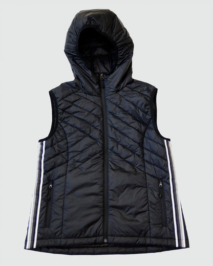 Powerstripe Eco-Friendly Down Hooded Vest, additional detail