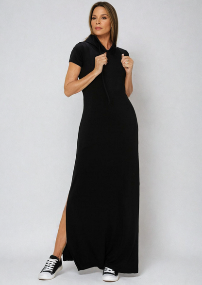 Fitkitty Culture Luxe Lounge hoodie dress, alternate view 2